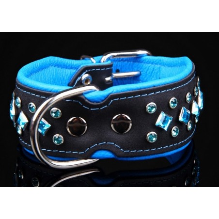 Zgarda de lux pentru caini , cu cristale  Swarovski