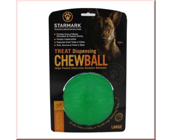 Minge caini Treat Dispensing Chew Ball Academia Starmark ( M / L )