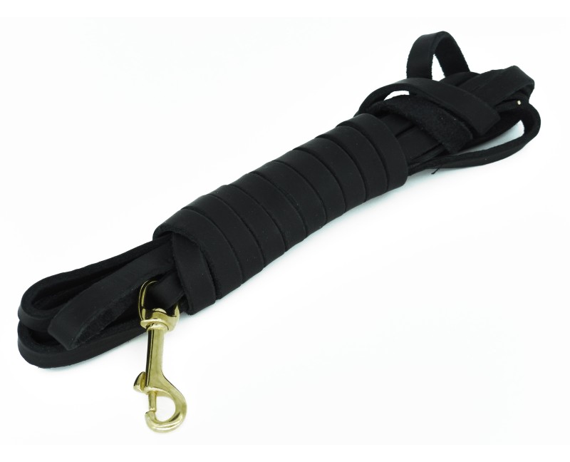 Lesa de urma pentru caini din piele naturala fett