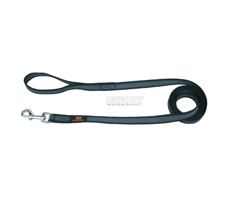 Lesa pentru caini confectionata din bumbac cu insertie de cauciuc