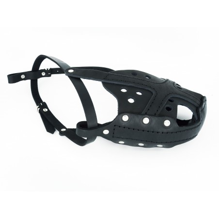 Botnita profesionala pentru Rottweiler confectionata din piele naturala