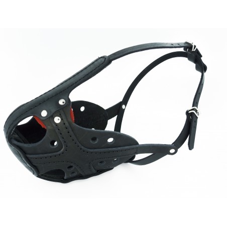 Botnita profesionala pentru Rottweiler confectionata din piele naturala