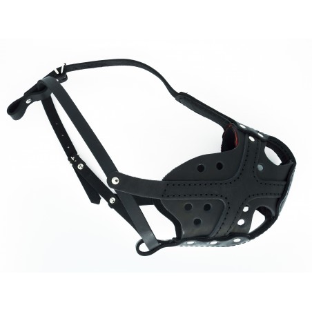 Botnita profesionala pentru Rottweiler confectionata din piele naturala
