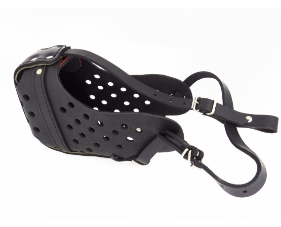 Botnita politie Rottweiler , confectionata din piele naturala