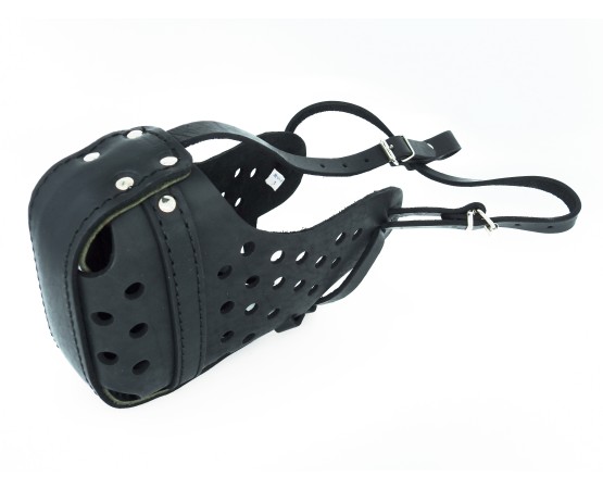 Botnita politie Rottweiler , confectionata din piele naturala