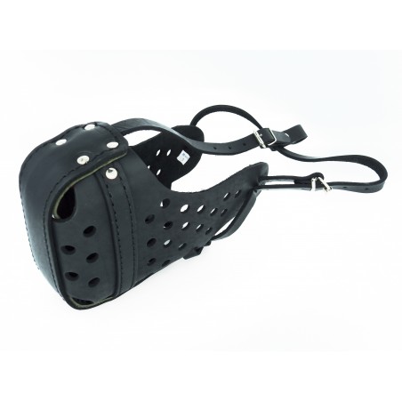 Botnita politie Rottweiler , confectionata din piele naturala