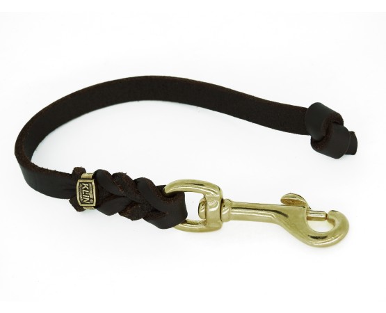 Lesa scurta din piele naturala pentru dresaj canin