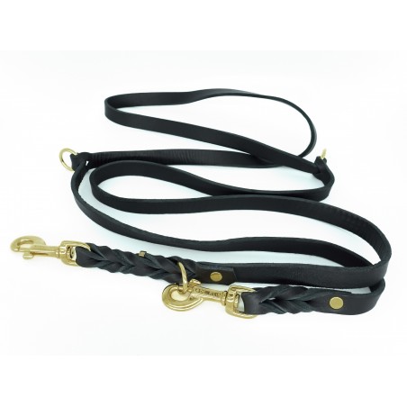 Lesa reglabila pentru dresaj canin , confectionata din piele naturala