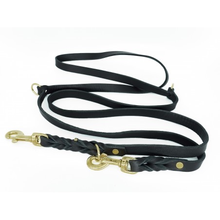 Lesa reglabila pentru dresaj canin , confectionata din piele naturala