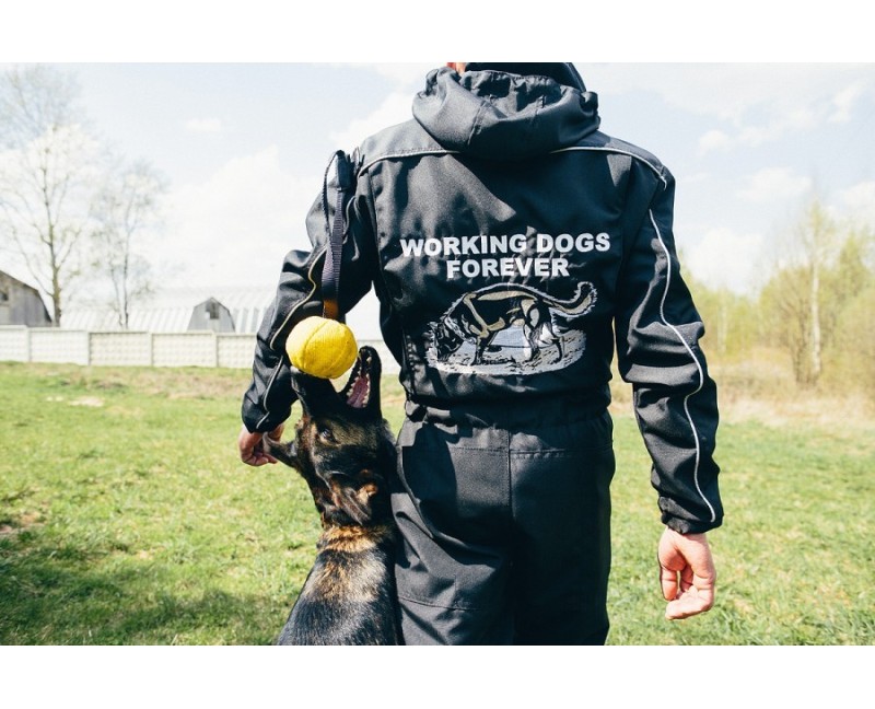 Minge din material francez cu magnet , pentru dresaj canin