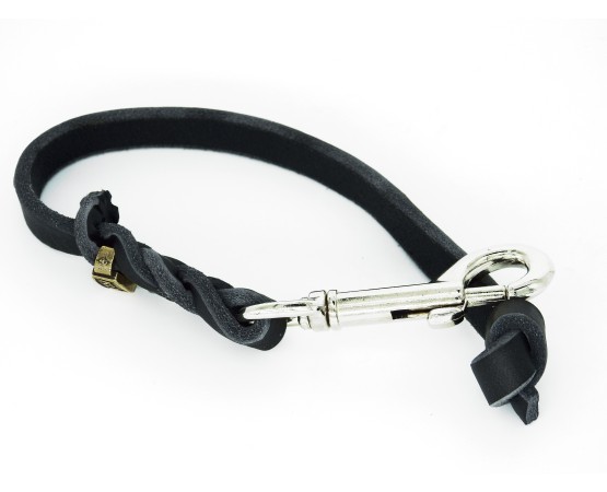 Lesa scurta din piele pentru dresaj canin