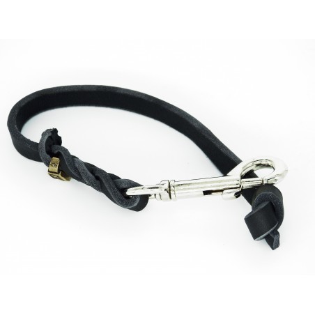 Lesa scurta din piele pentru dresaj canin