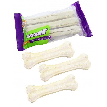 Os presat din piele de vita bruta pentru caini Braaaf