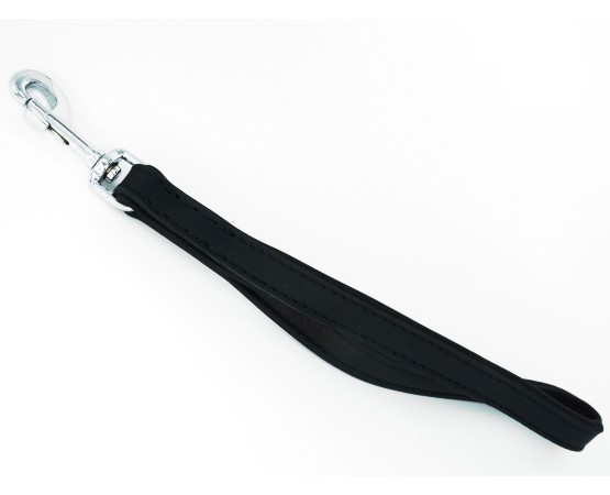 Lesă de lux scurtă pentru caini , confectionata din piele nappa