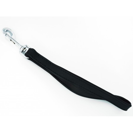 Lesă de lux scurtă pentru caini , confectionata din piele nappa