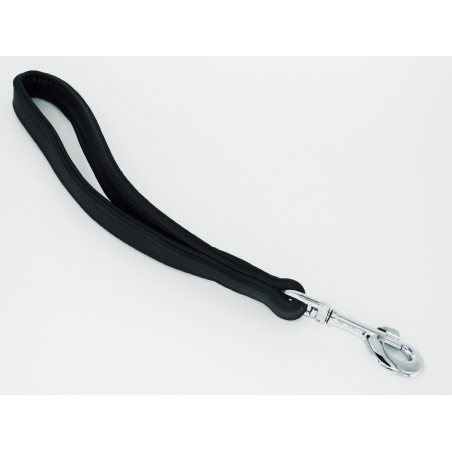 Lesă de lux scurtă pentru caini , confectionata din piele nappa