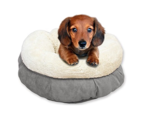 Pat pentru caini si pisici LambsWool Donut Bed