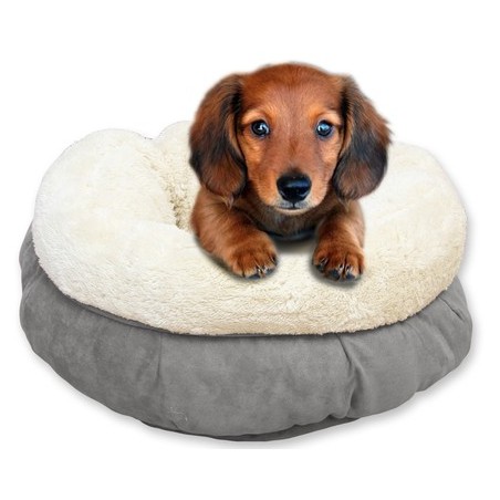 Pat pentru caini si pisici LambsWool Donut Bed