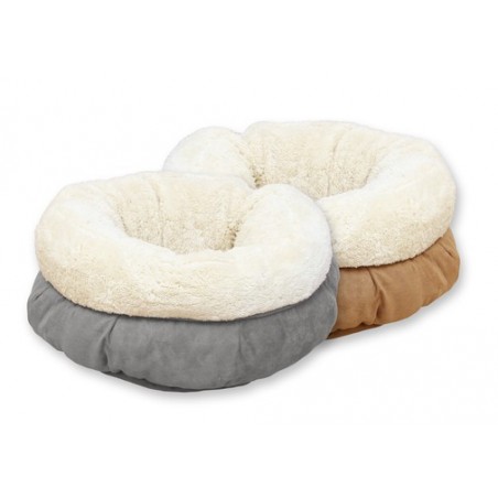 Pat pentru caini si pisici LambsWool Donut Bed