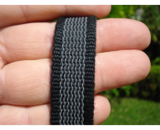 Lesă scurta pentru caini din bumbac cu insertie de cauciuc