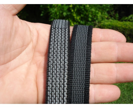 Lesă scurta pentru caini din bumbac cu insertie de cauciuc