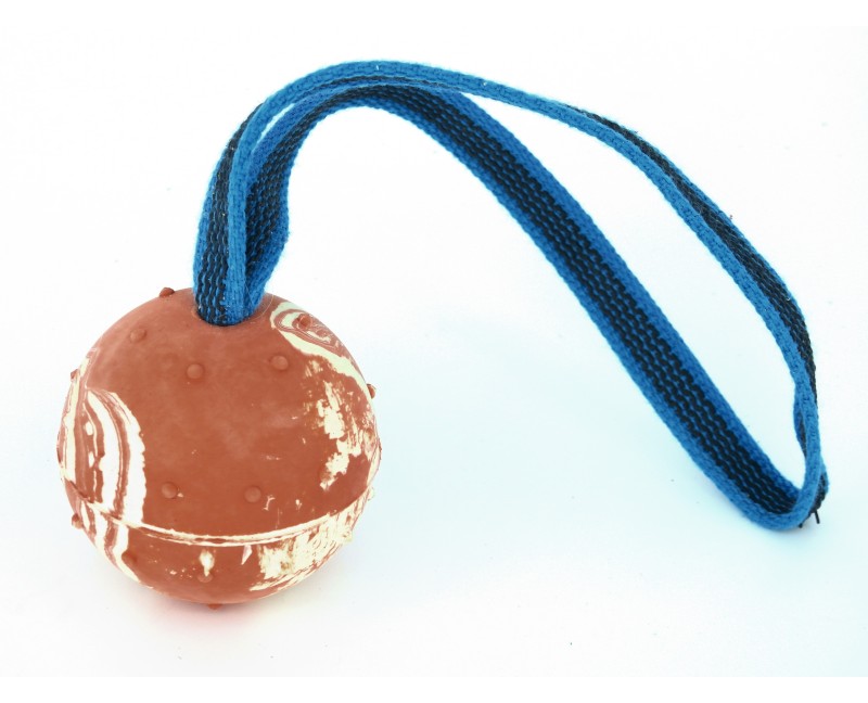 Minge pentru dresaj canin din cauciuc cu banda antialunecare