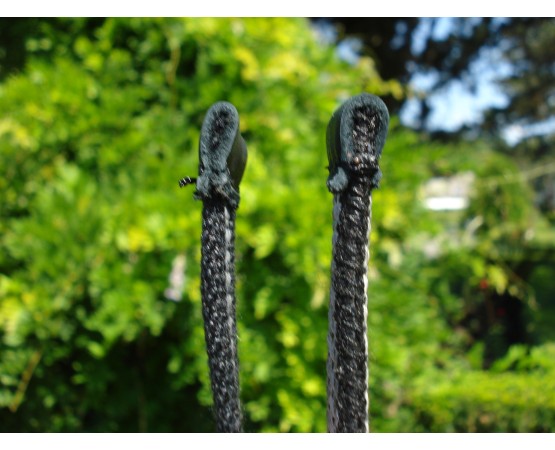 Lesă scurta pentru caini din bumbac cu insertie de cauciuc