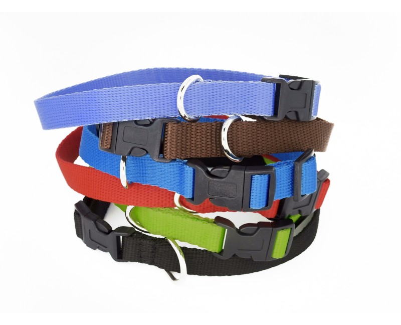 Zgarda textila reglabila pentru caini puppy