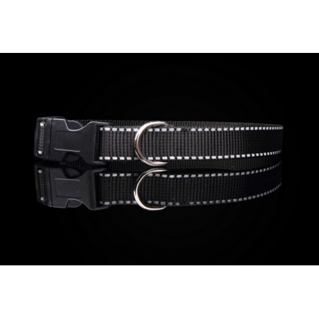 Zgarda textila reglabila reflectorizanta pentru caini