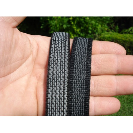 Lesă scurta pentru caini din bumbac cu insertie de cauciuc