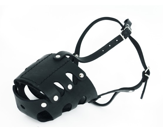 Botnita din piele pentru Rottweiler mascul