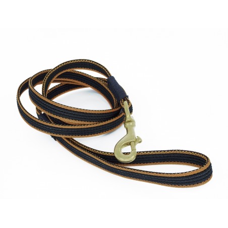 Lesa ultra grip cu carabiniera din alama pentru caini