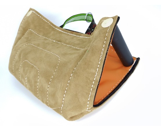 Perna de muscatura pentru dresaj canin , din piele naturala