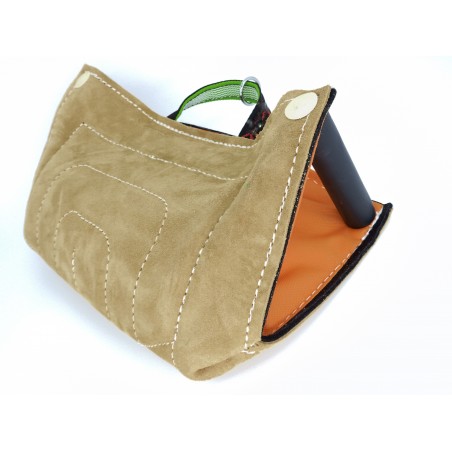 Perna de muscatura pentru dresaj canin , din piele naturala