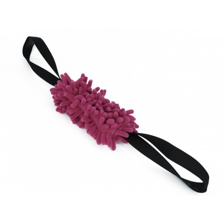 Tug puppy din microfibra , prevazut cu doua manere