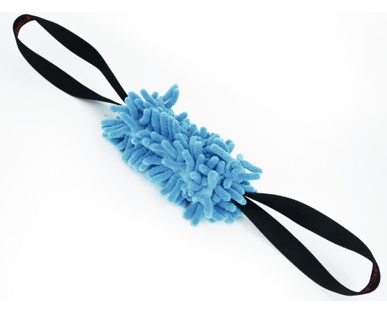 Tug puppy din microfibra , prevazut cu doua manere