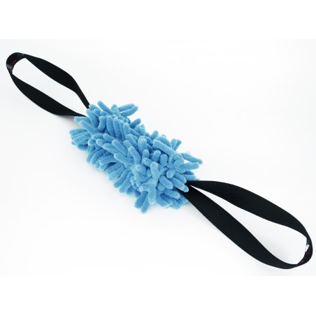 Tug puppy din microfibra , prevazut cu doua manere