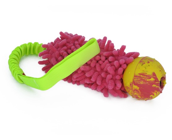 Tug puppy microfibra prevazut cu expander si minge