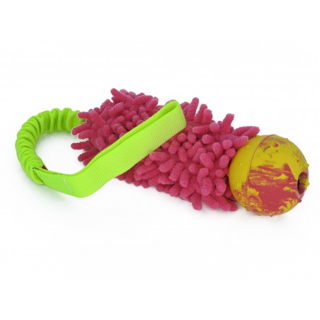 Tug puppy microfibra prevazut cu expander si minge