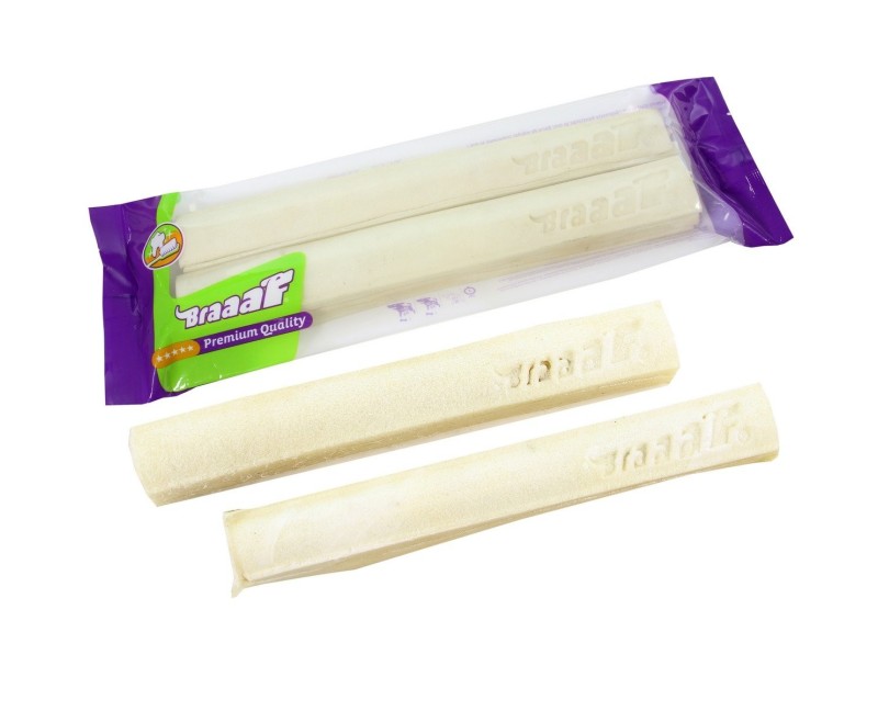 Os de ros Rawhide Braaaf pentru caini 320 gr / 2 buc x 25 cm