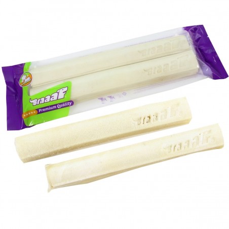 Os de ros Rawhide Braaaf pentru caini 320 gr / 2 buc x 25 cm
