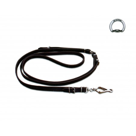 Lesa multifunctionala pentru caini din piele naturala