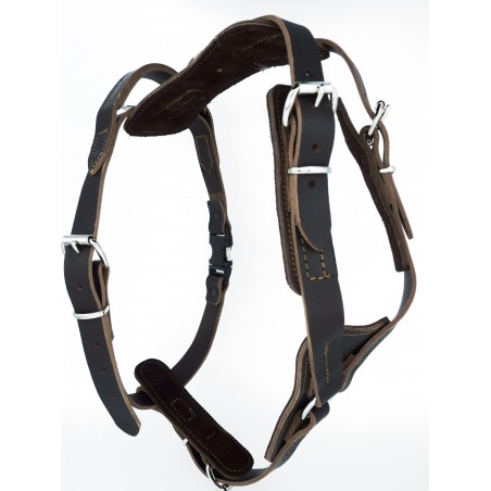 Ham de lucru pentru caini , confectionat din piele naturala