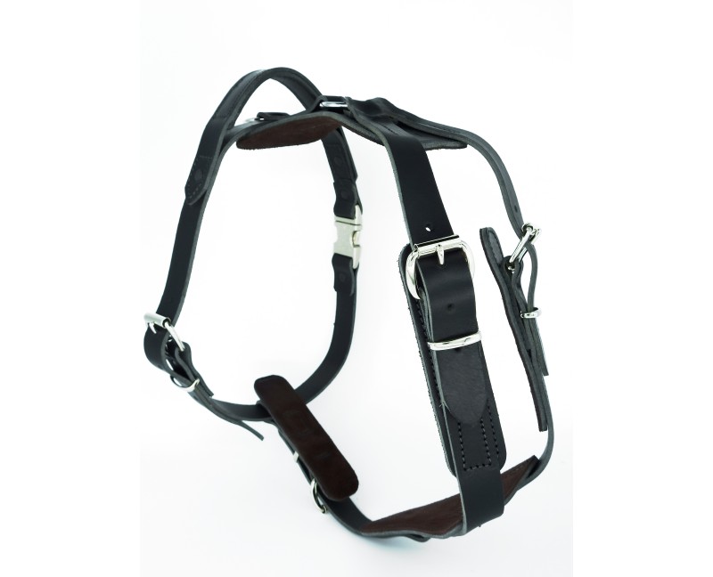 Ham de lucru pentru caini , confectionat din piele naturala