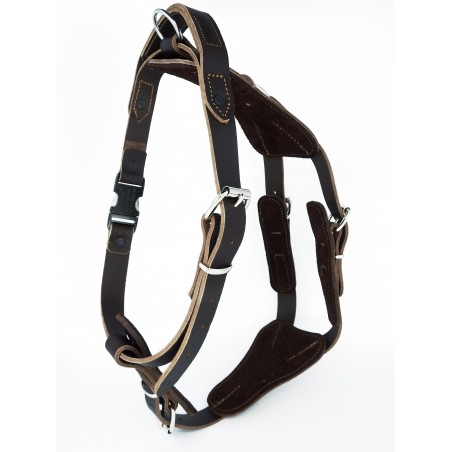 Ham de lucru din piele pentru caini