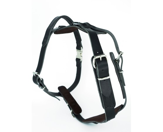 Ham de lucru din piele pentru caini