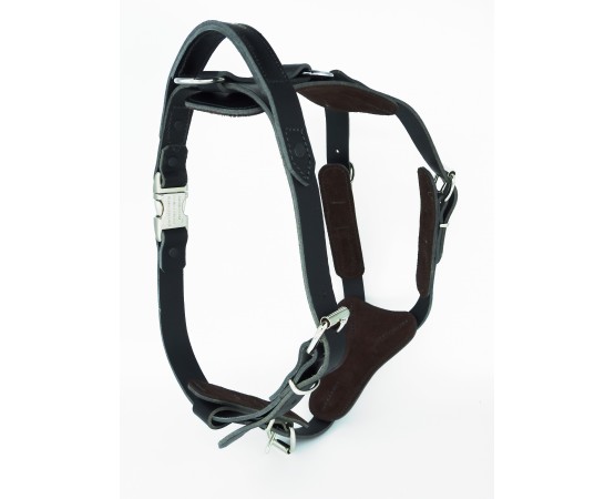 Ham de lucru din piele pentru caini